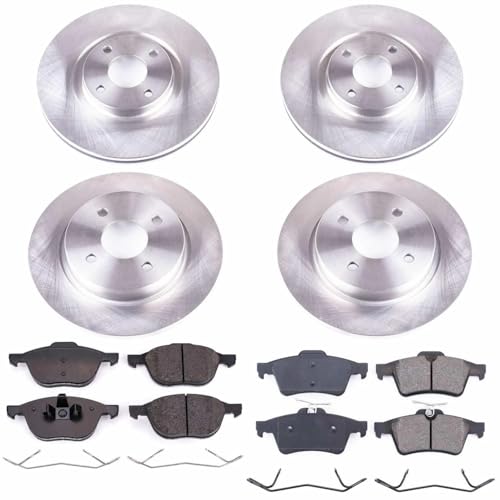 PowerStop Z17 Replacement Brake Pad & Rotor Kit Front & Rear KOE7911 - style: Stock Replacement