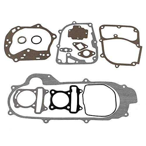 GY6 Cylinder Rebuild Kits Trkimal Upgrade 50mm Big Bore Kit Cylinder head assemble 69mm valve sets for 49CC 50CC 139QMB Moped Scooter Engine, Racing Performance CDI Ignition Coil Spark Plug Clutch etc - size: 69mm valve length