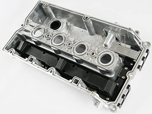 Aluminum Engine Valve Cover Kit with Gasket, Bolts, Oil Filler Cap Compatible with 2011-2016 Chevy Cruze, 2012-2018 Sonic, 2013-2020 Trax, 2009-2011 Aveo Aveo5 1.6L 1.8L Replace# 55558673 55564395 - color: Aluminum Silver