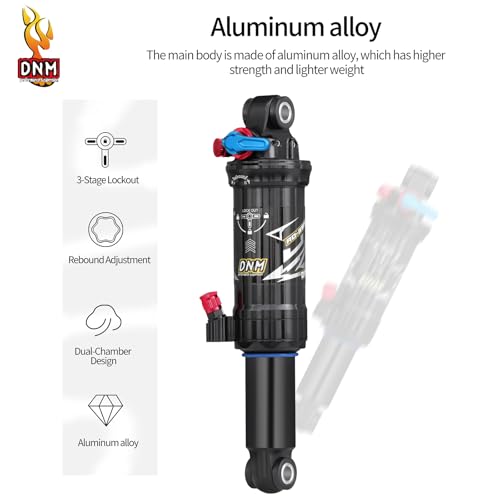 DNM AO-39RC 190mm Rear Shock Bike Air Rear Shock, for XC/TRAIL riding - size: 190mm