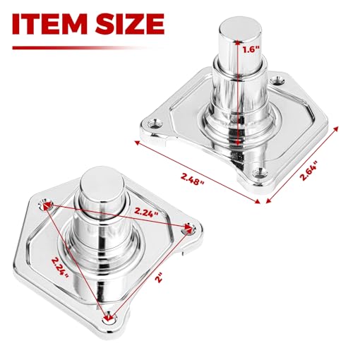 Motorcycle Chrome Starter Push Button 1.2/1.4 k/watt - color: Chrome