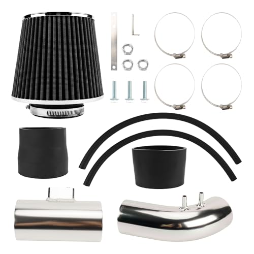 PHILTOP 3" High-Flow Cold Air Intake Kit for 2004-2007 Accord 2.4L, Black