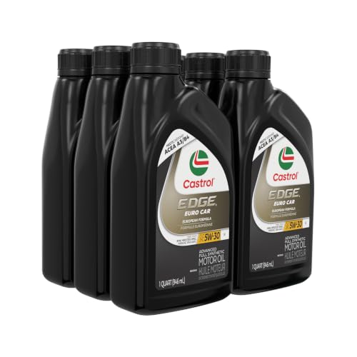 Castrol EDGE Euro 5W-30 K Advanced Full Syn Motor Oil, 1 Quart, Pack of 6 - size: 1 Quart Pack of 6