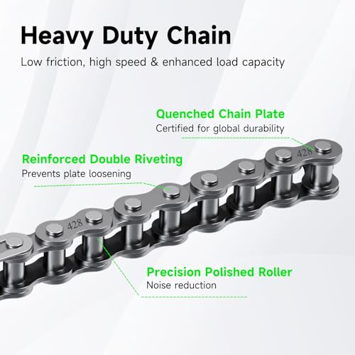 428 Chain 132 Link for Hawk 250 KLX140 TTR125 Apollo 125cc Dirt Bike - size: 132 Links