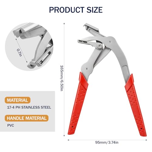 60PCS Car Clips Kit & Car Clip Pliers,6 Popular Sizes, Fits Most Vehicles
