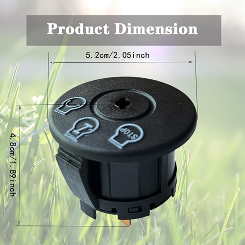 925-04659 Ignition Switch w Keys-5 terminals Compatible with MTD Craftsman Cub Cadet Ariens Bad Boy Zero Turn Lawn Tractor John Deere GY00191 Huskee Colt XP Dixie Riding Lawn Mower 725-04659 - color: 925-04659