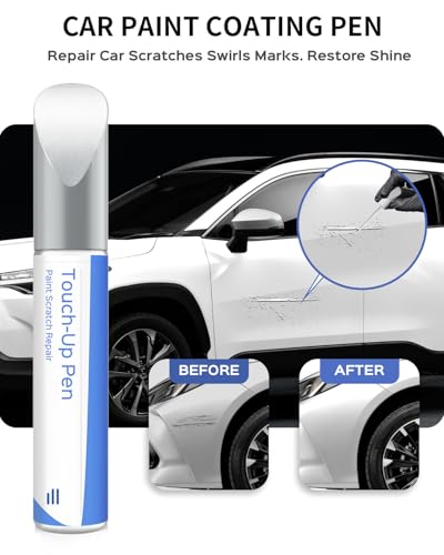 040 Super White/Ice Cap Touch Up Paint Compatible with Toyota Exact Match Chips and Nicks Touch Up - color: Super White/Ice Cap(040) compatible with All Models