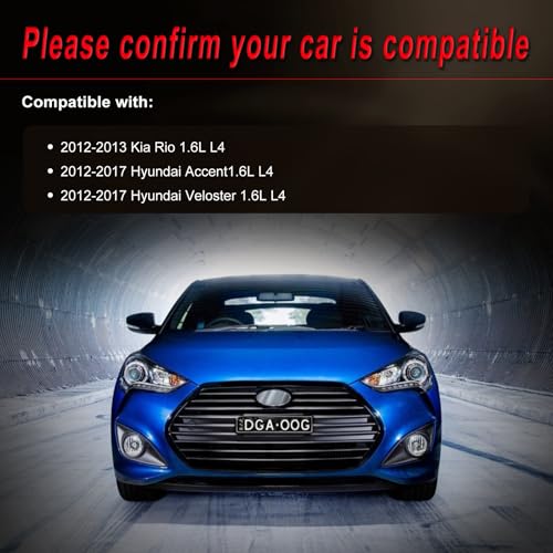 Alternator Hyundai Accent Veloster Kia Rio 1.6L Replaces 373002B300 - size: 2012-2017 Accent