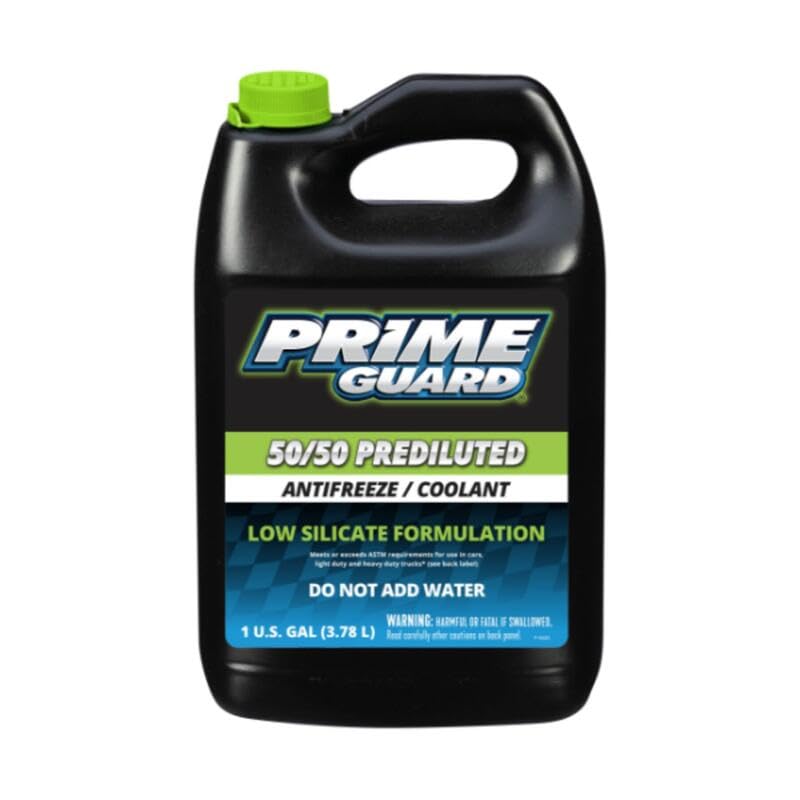 Prime Guard Green 50/50 Prediluted Antifreeze/Coolant, 1 Gallon (Pack of 1)