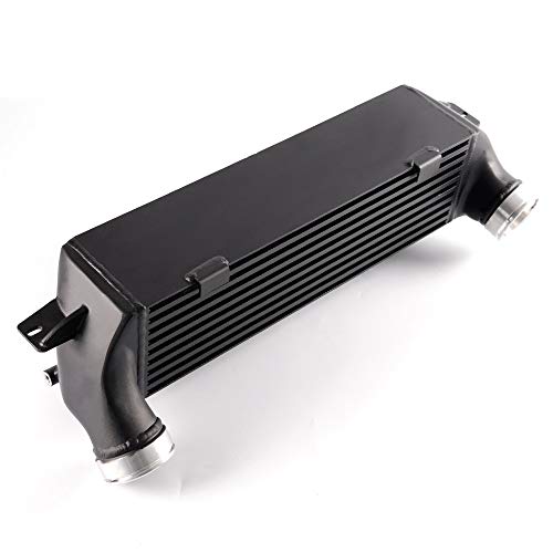 New Front Mount Aluminum Intercooler Kit Compatible For BMW E82 E88 135i 1M E90 E92 335i E89 Z4 Black