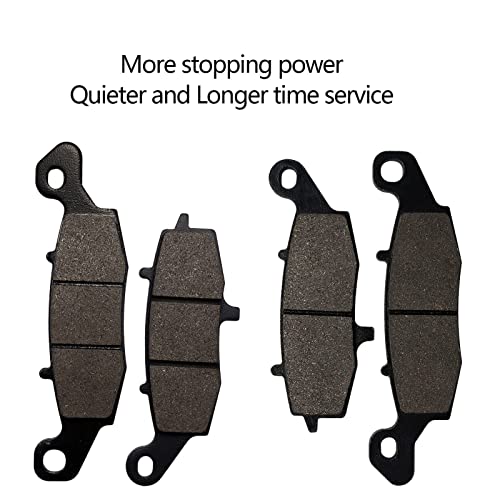 Brake Pads Front and Rear Raplacement for Kawasaki Vulcan 1500 VN1500/Vulcan 1600 VN1600 Classic/Vulcan 1600 VN1600 Nomad/Vulcan 1700 VN1700/Vulcan 900 VN900/Versys 650 KLE 650