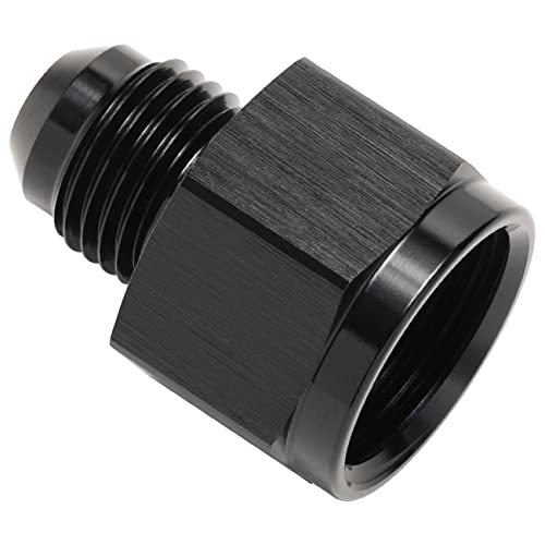 8AN Female to 6AN Male Flare Reducer Adapter Fitting Connector Aluminum Black - color: Black, size: 8AN Female to 6AN Male