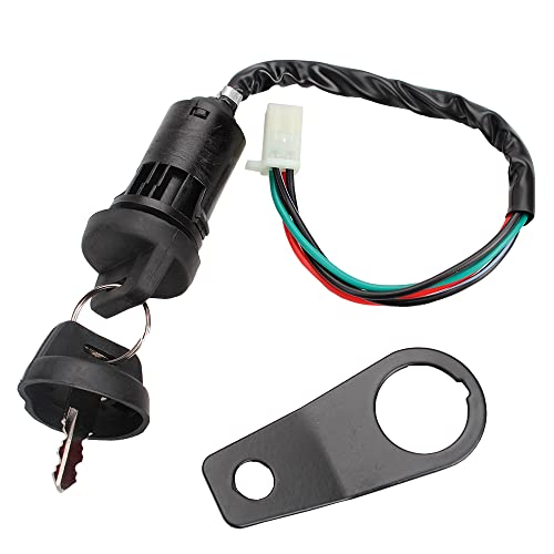 4-Wire Key Ignition Switch +Fixed Support Super Pocket mini Dirt Pit Bike ATV Motocross Pocket Rocket Motorcycle Pocket Bike