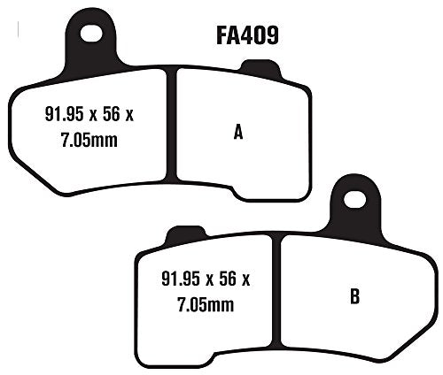 EBC Brakes EBPCK1015 Complete Semi-Sintered V-Pads Brake Pad Change Kit