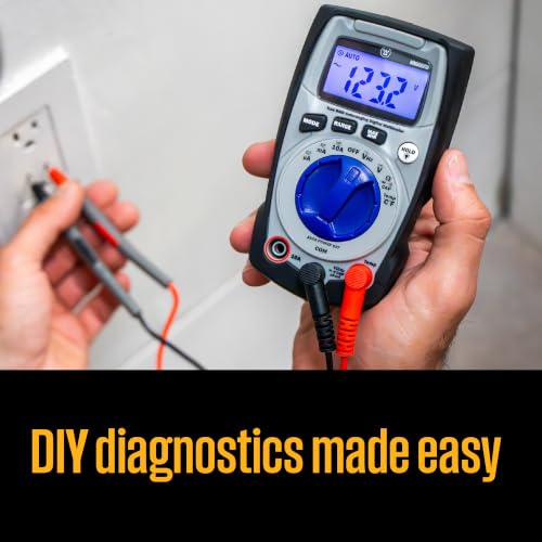 Westinghouse 600V True RMS Auto-Ranging Digital Multimeter, AC/DC Voltmeter & 10A Current, Continuity, Frequency, Temperature, Diode, Ohm, Resistance, Capacitor Tester - style: 600V