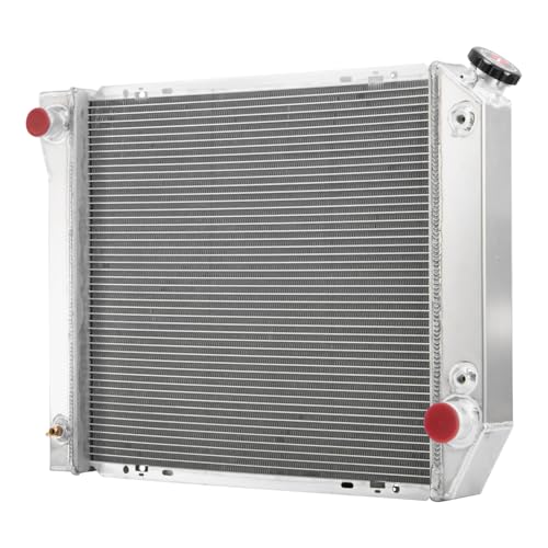 2 Row Aluminum Radiator For 1980-1984 Ford F150 F250 F350 Bronco 1980-83 F100 4.9L l6 AT