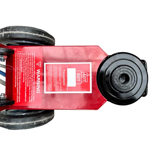 50 Ton Heavy Duty Horizontal Pneumatic Hydraulic Lift Fit, Truck Lift Jack with A Lifting Range of 7.6"-14.5 Inches, for Garages and Repair Shops (KT-J50T)