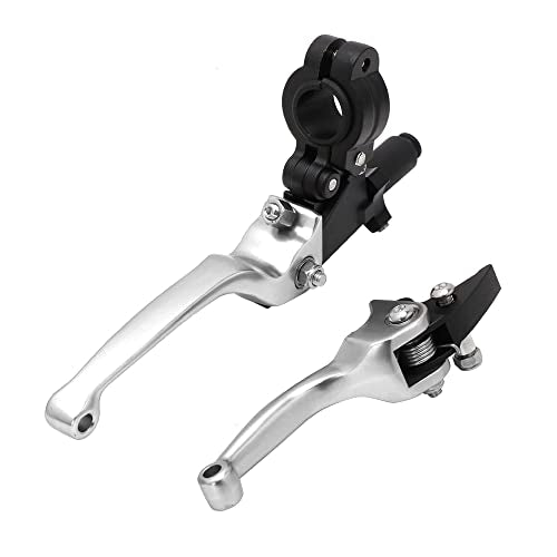 JFG RACING Dirt Bike Brake Clutch Lever Set 7/8" 22MM for CRF KLX SSR TTR - color: Silver