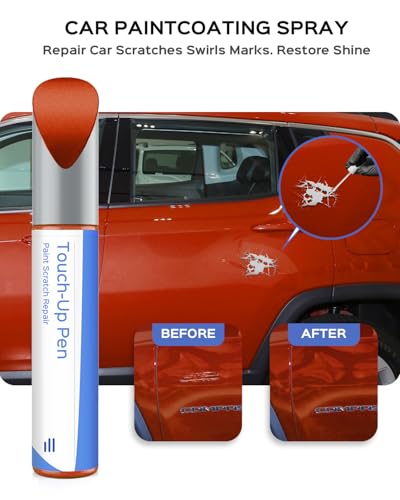 PV6/DV6 Sunburst Orange Pearl Touch Up Paint Compatible with Jeep Exact Match Chips and Nicks Touch Up - color: Sunburst Orange Pearl(PV6/DV6) Compatible with Most Models