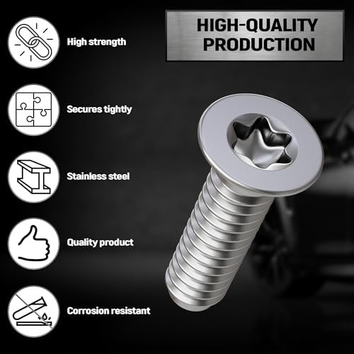 8pc Brake Rotor Retaining Screws 11609271 Replacement for Chevrolet/GMC - size: M8x20