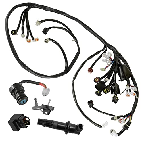 Caltric Wire Harness/Starter/Ignition Key Switch,Coil Compatible with Yamaha YFZ450 Bill Ballance 2006 2007
