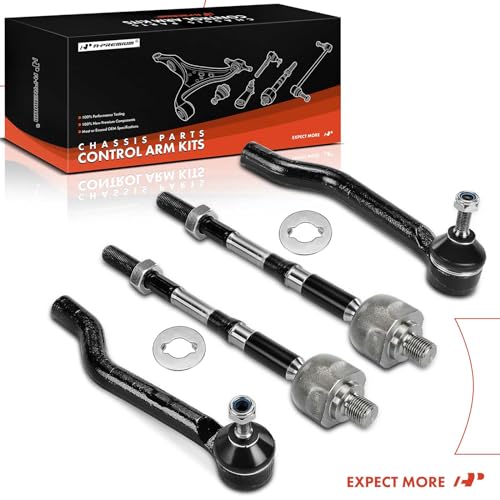 A-Premium Front Inner & Outer Tie Rod End Kit, Compatible with Nissan
