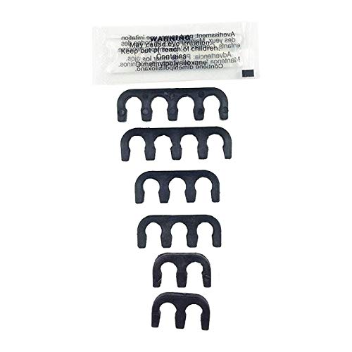 A-Team Performance 8.0 mm Red Silicone Spark Plug Wire Set - Straight & 90° Silicone Boots & Coil Wire - 6 Leads, Compatible with AMC/Jeep 199-282 Straight-6 Engines