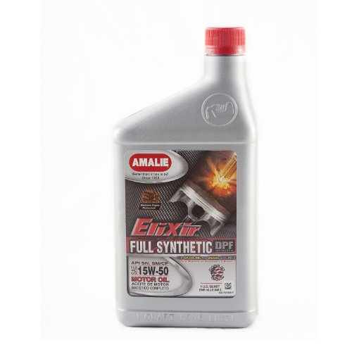 Amalie (75736-56) Elixir 15W-50 Full Synthetic Motor Oil - 1 Quart Bottle - size: 1 Quart