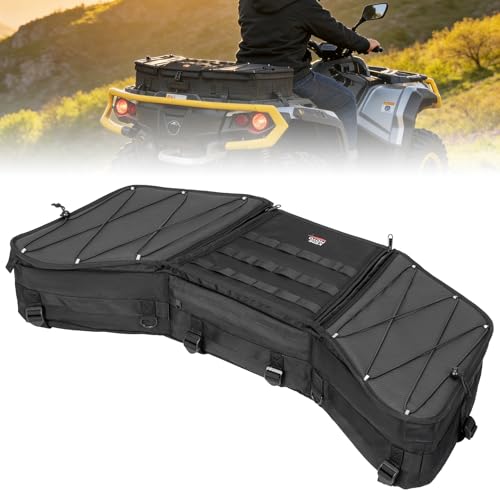 KEMIMOTO Portable ATV Front Rear Rack Bag UTV Cargo Bed Storage