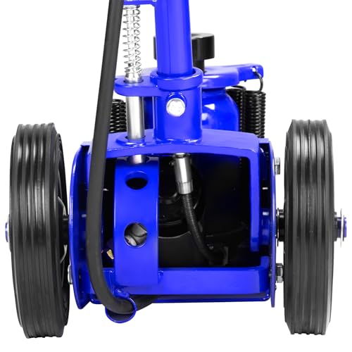 22 Ton Air Hydraulic Floor Jack Quick Lift Air-Operated Axle Bottle Jack - color: Blue