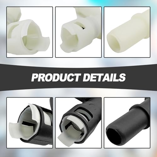 2 PCS HVAC Heater Hose ABS Plastic Fitting Tee Connector 15055343 15055342 Replacement Three Way Cooling Pipe Joint for Escalade Chevy Silverado Suburban GMC Sierra Yukon