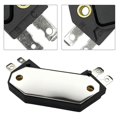 4 Pin Ignition Control Module, ECM Engine Ignition Module Replacement Fits for 1974-1988 Chevy Pontiac Buick Olds, Replaces OE# DM1906 LX301 1190357 4419628 Engine Repair Part (1PC, Black)