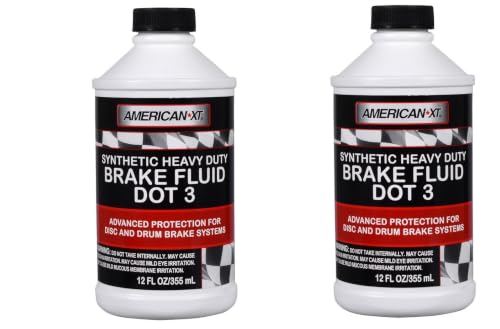 Synthetic Heavy Duty DOT 3 Brake Fluid 32 oz(Pack of 2)