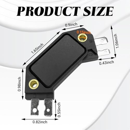 Engine Control Module, 4 Pin GM HEI Ignition Module Replace OE #LX301, DM1906, 1875990,1190357, 4419628, Ignition Control Module Compatible with 1974-1988 for Chevy Pontiac Olds Buick