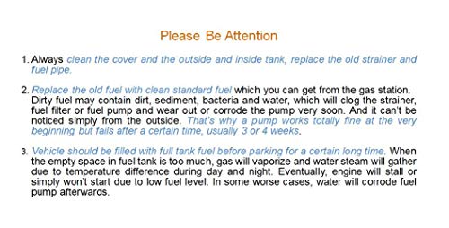 Fuel Pump Replacement for DODGE RAM 1500 2004 2005 2006 3.7L 4.7L 5.7L (Short Bed w/26 Gal. Tank) compatible with E7186M