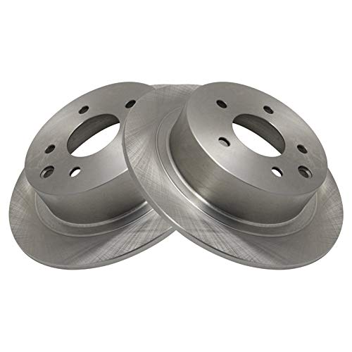 TRQ Rear Brake Pad and Rotor Set Ceramic Rotors - style: BKA10593
