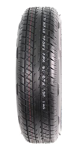 eCustomrim Radial Trailer Tire Rim Assembly ST175/80R13 5 Lug White LRC