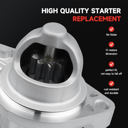 19159 New Starter Replacement for Honda Civic L4 1.8L 2012-2015, Honda HR-V 1.8L 2016-2022, Acura ILX 2.0L L4 2013 2014 2015, 31200-R1A-A01 31200-R0A-004 31200-RIA-A11 19264