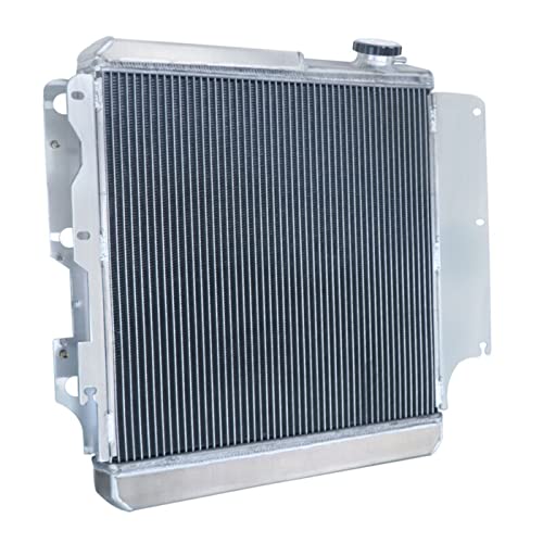 3 Row Radiator For Jeep Wrangler TJ YJ 2.4 2.5 4.0 4.2L 1987-2006 - size: 3 Row Radiator+CNC 1.3Bar Cap