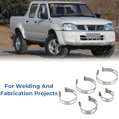5PCS Exhaust Tacking Clamp Set (2"-4") | Popular Sizes 2" 2.5" 3" Included - style: 5 Pcs Set