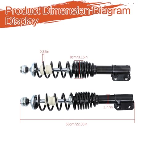 labwork Front Shocks Replacement for Can-Am Outlander 500 2007-2009