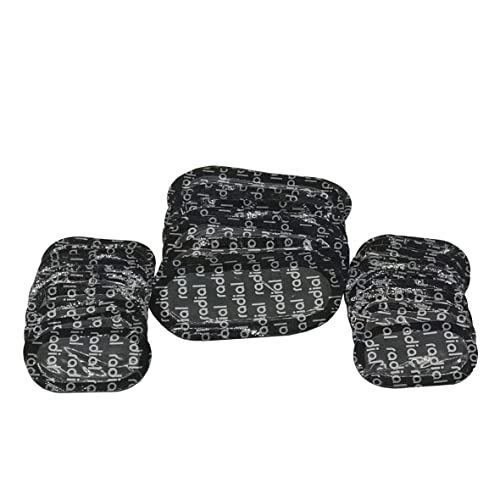 TP-MV2b Radial Tire Patch Kit 36 pcs(1 1/2" x 2 3/8" (38 x 61 mm) 24 pcs and 2" x 4" (49 x 100 mm) 12 pcs in a Box) - size: 1.5" x 2.4" 24 pcs ; 2" x 4" 12 pcs