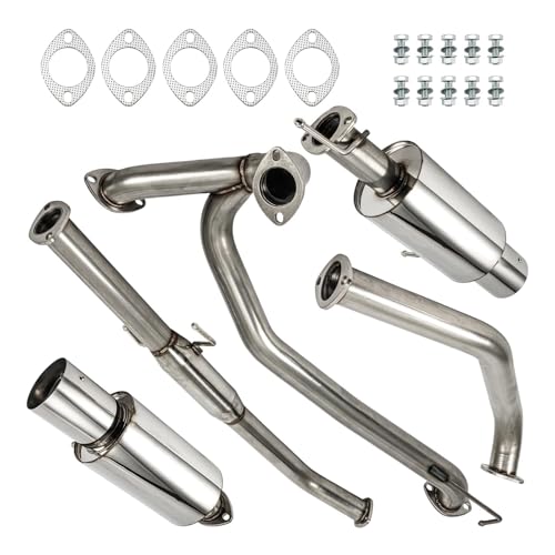 PHILTOP Cat-Back System Fit for 2007-2008 Hyundai Tiburon V6 2.7L - size: 2007-2008 Hyundai Tiburon V6 2.7L