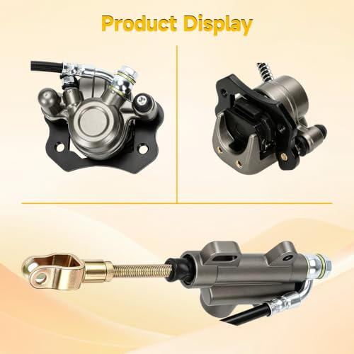 HIAORS Rear Hydraulic ATV Foot Brake Kit for Taotao Coolster 110cc 125cc - color: gray