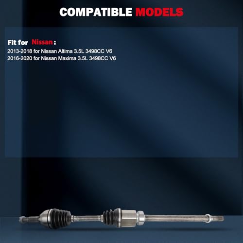 CCIYU CV Axle Shaft Assembly for Nissan Altima/Maxima 2013-2020 - size: 17-5822