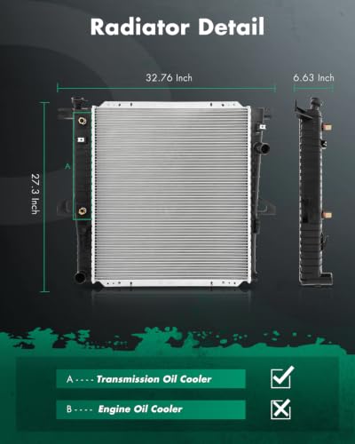 SCITOO Aluminum Radiator for Ford for Mazda for Mercury Explorer - size: 2173