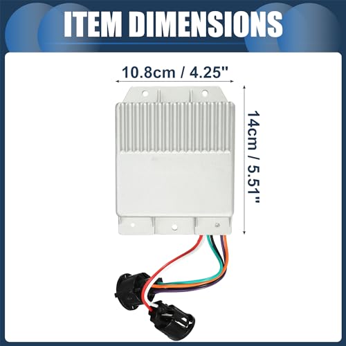 Ignition Control Module, Inner Ignition Module Control Unit No.D6AE12A199A1A for Ford F250 F350 1976-1987 for Ford Fairmont 1978-1983 ABS Black, 1 Pc