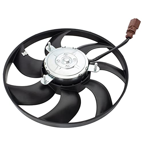 BOXI 1K0959455DG Right Passenger Side Radiator Cooling Fan Fits for AUD-i A3 S3 VW Beetl-e BOR-a Golf Jett-a Passa-t 2004-2018 Right Side (Replace 1K0959455ES 1K0959455CT 1K0959455R)