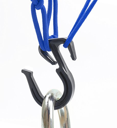 PowerTye 50153 Blue 15"X15" Cargo Net featuring 6 Adjustable Hooks & Tight 2"x2" Mesh - color: Blue