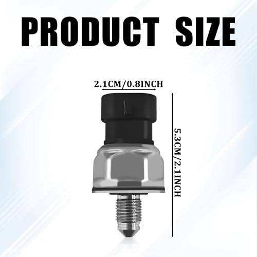Fuel Rail Pressure Regulator Sensor 12635273 5PP11-4, Fuel Injection Pressure Sensor for Cadillac SRX, Chevrolet Equinox Impala, GMC Terrain, Buick Lacrosse Regal Malibu 10-17 2.4L